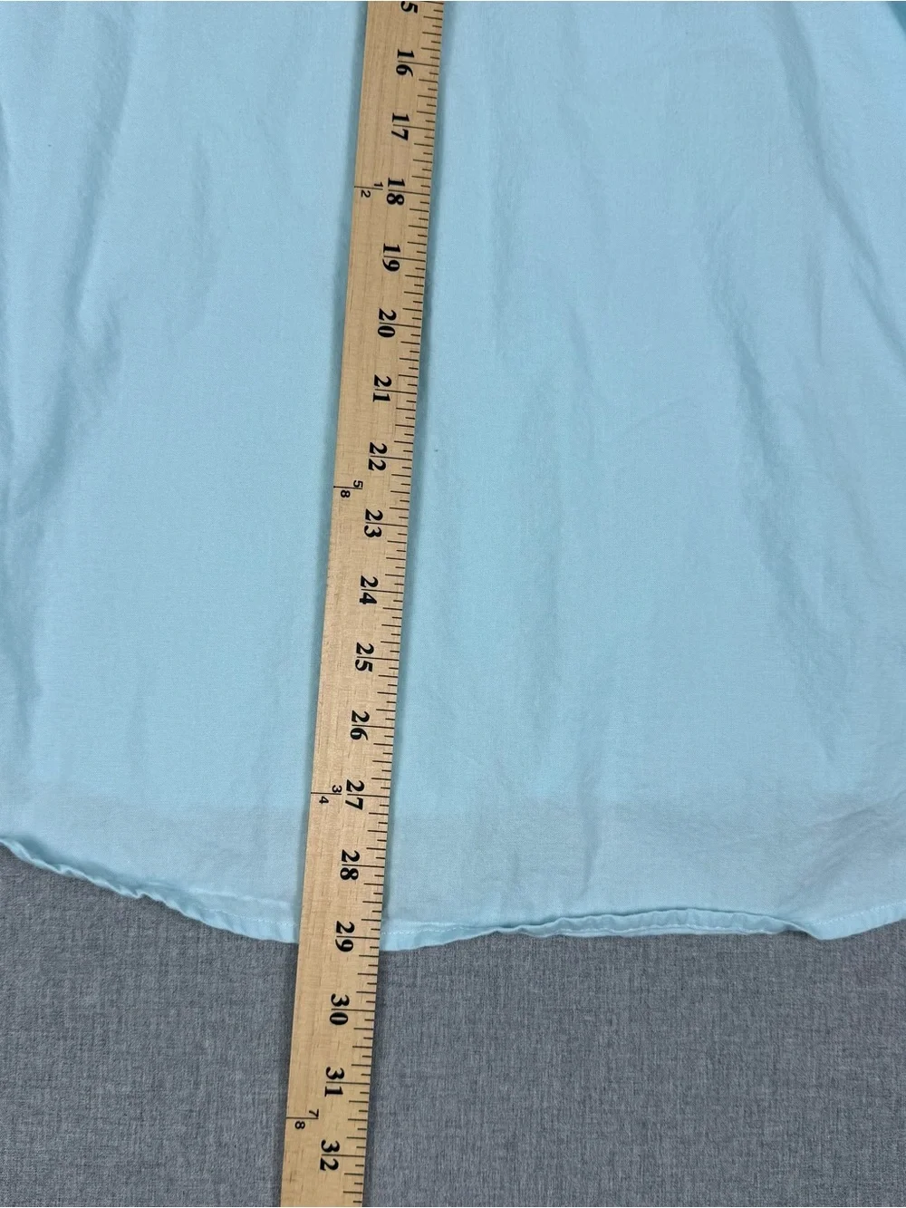 COOFANDY Cotton Henley Shirt Men’s XXL Light Blue Casual Coastal